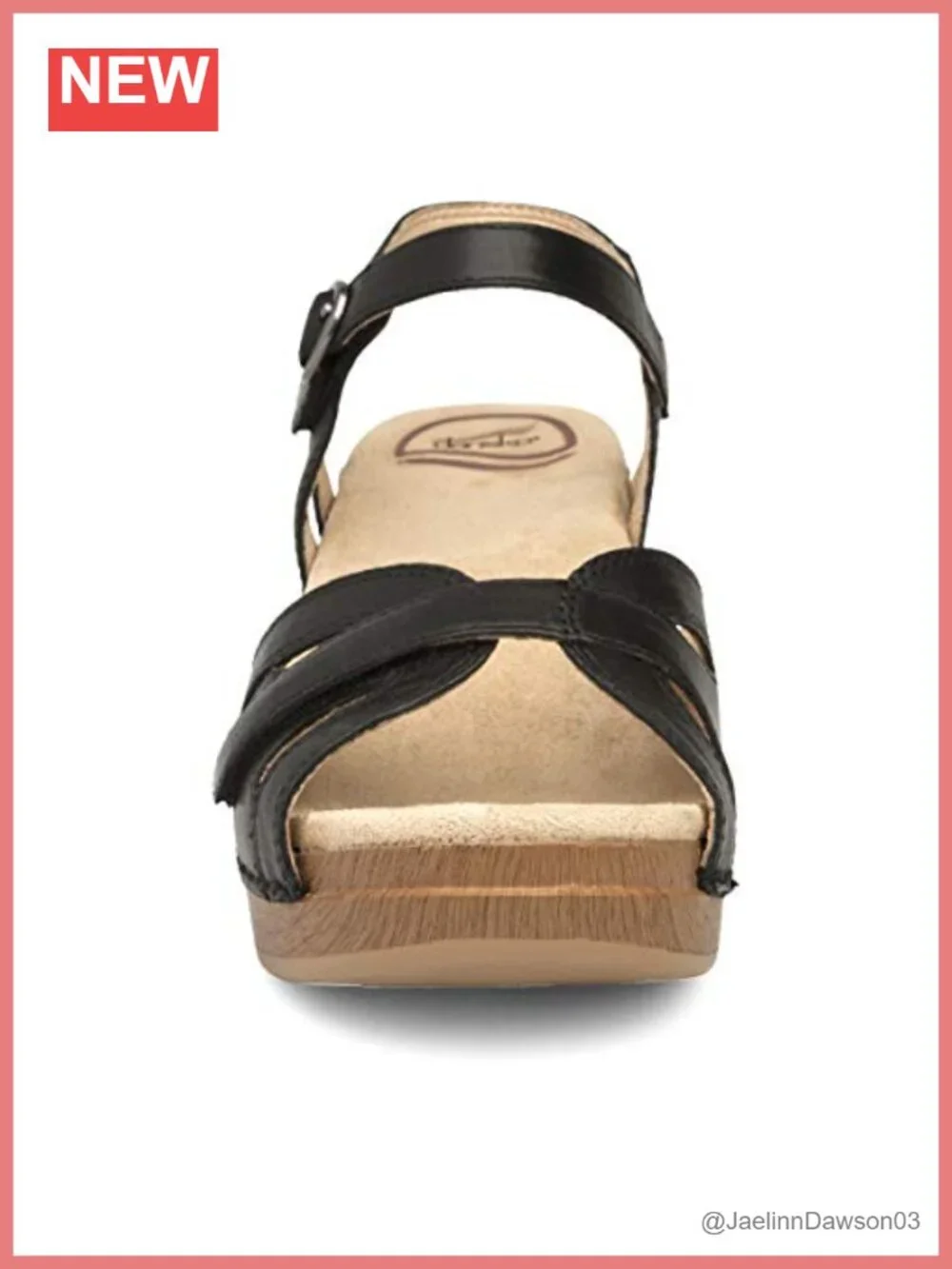 Dansko Season Wedge Sandal Leather Hook & Loop Arch Support Women's Shoes